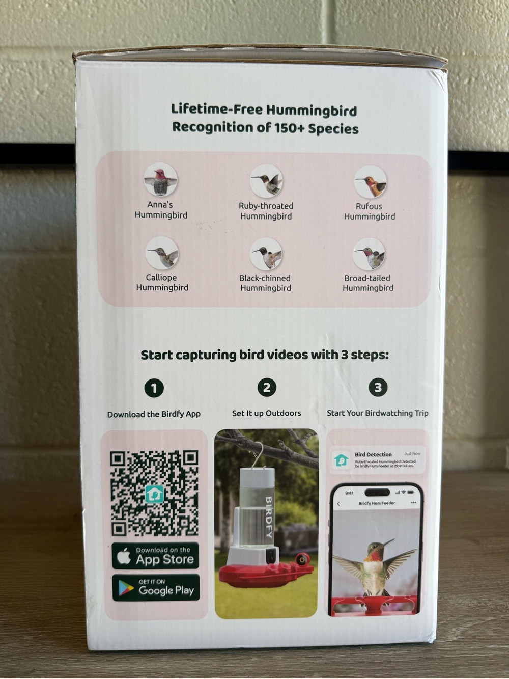 BirdfyHum Feeder Duo Hummingbird Feeder Camera Solar AI Bird Feeder Open Box - Picture 5 of 7